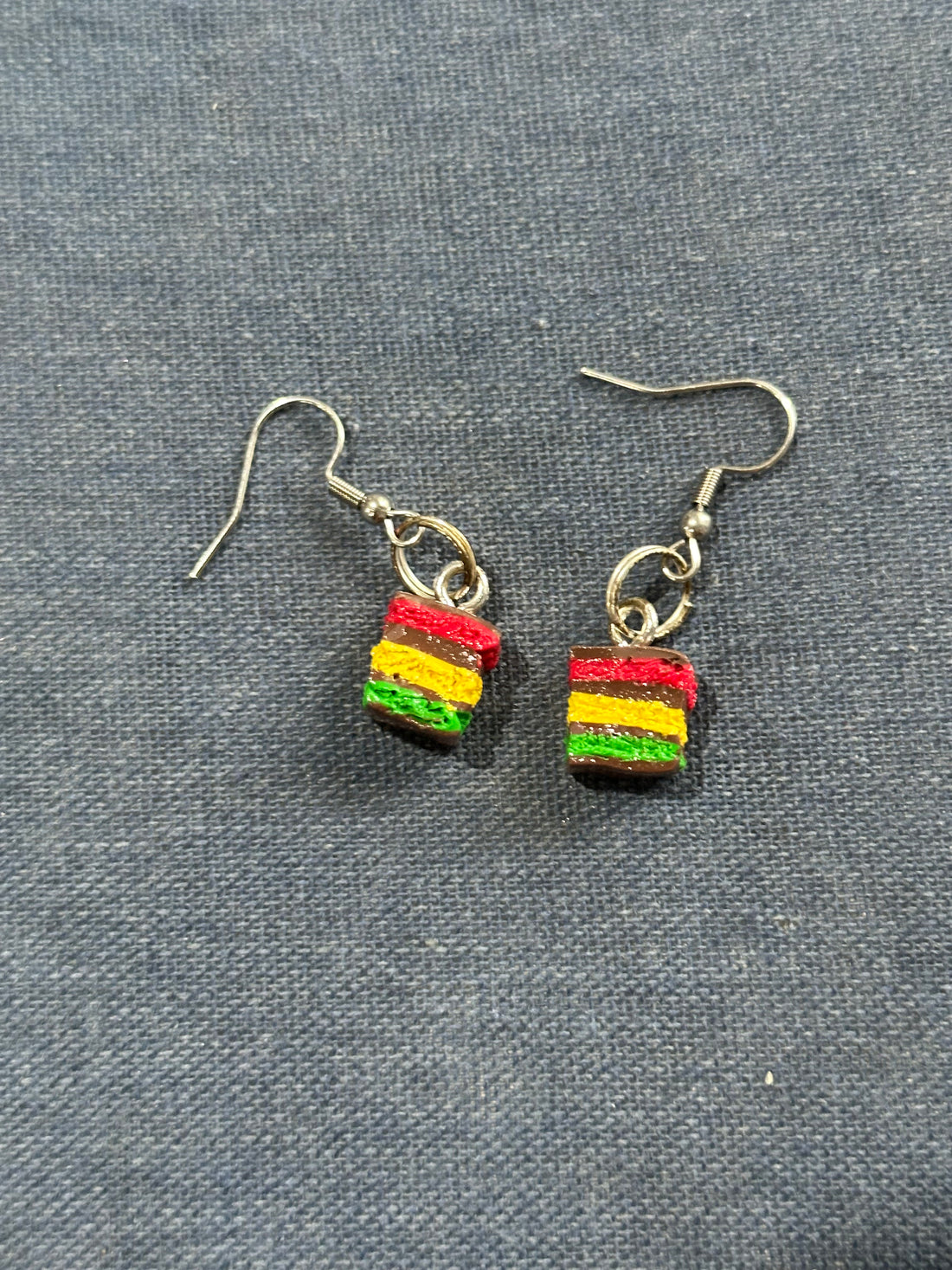 Rainbow Cake Earrings